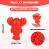 100 Pcs Mini Resin Lobster, Red Little Miniature Crayfish Figurines Tiny Sea Creature Figures Models for Micro Landscape Desktop Decor Party Photo Props Ocean Crafts Doll Toy Gift Decorations view 2