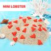 100 Pcs Mini Resin Lobster, Red Little Miniature Crayfish Figurines Tiny Sea Creature Figures Models for Micro Landscape Desktop Decor Party Photo Props Ocean Crafts Doll Toy Gift Decorations view 3