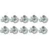 10PCS Four-Prong T-Nuts M2 M3 M4 M5 M6 Metal Anti-Slip Claw Nuts RC Gas Boat Oil Boat DIY Model Accessories(M4) view 1
