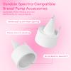 Breast Pump Parts for Spectra S1/S2/13 Plus, Not Original Accessories, Spectra Flange Inserts Replacement Include 28mmFlange&Duckbill Valve view 4