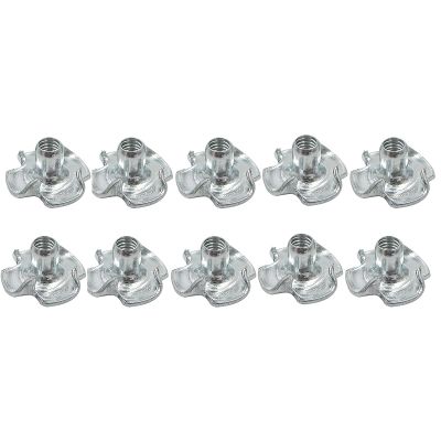 10PCS Four-Prong T-Nuts M2 M3 M4 M5 M6 Metal Anti-Slip Claw Nuts RC Gas Boat Oil Boat DIY Model Accessories(M3)