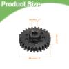 MECCANIXITY Steel M1.5 Gear Set 28T 8mm Shaft Motor Gears for RC Vehicles Truck Drift Car Part, Black view 2