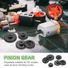 MECCANIXITY Steel M1.5 Gear Set 28T 8mm Shaft Motor Gears for RC Vehicles Truck Drift Car Part, Black view 4