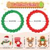 2 PCS Christmas Teething Ring Toys, Silicone Baby Teether Chew Toys for Newborns Infants Toddlers, Girl and Boy Christmas Stocking Stuffer Party Favors Gifts view 2