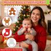 2 PCS Christmas Teething Ring Toys, Silicone Baby Teether Chew Toys for Newborns Infants Toddlers, Girl and Boy Christmas Stocking Stuffer Party Favors Gifts view 4