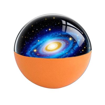 Crystal Ball Video Player, 3D Ultrasonic Crystal Ball Personalized Sphere with Photos and Lights, Perfect for Couples, Pets, and Cherished Memories(Orange)
