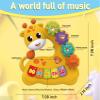 Baby Musical Piano Toys for Toddler 3 4 5, Busy Board with Music & Light, Birthday Toy for Infant Toddler 3 Years and Older Boy Girl Gifts (Yellow-Giraffe) view 4
