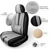 NCCLOVELY Car Seat Covers for Mercedes-Benz GLS 450 2026,Waterproof Leather Seat Covers 2-Seats Luxury,Car Interior Accessories with Airbag,Seat Protectors for GLS 450(Black+Gray) view 2
