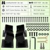 4 Pack Adjustable Swing Brackets, Swing Set Anchor Leveling Kit for 4 x 4 (Actual Size 3.5" x 3.5") Wood Legs, Swing Set Kit Effectively Enhance Stability and Safety, Includes Installation Accessories view 4