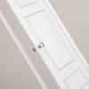 1/6 Scale Wooden Dollhouse 3 Panel Door  3-Panel Design with Handles  Classic Design  Easy Installation White Painted view 3