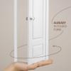 1/6 Scale Wooden Dollhouse 3 Panel Door  3-Panel Design with Handles  Classic Design  Easy Installation White Painted view 4