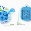 3 Pack Mini Magnetic Drawing Board & Maze Board, 2-in-1 Stress Relief Fidget Toy, Small Hanging Kids/Adults Anxiety Relief Gadget (Blue) view 2