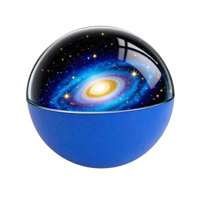 Crystal Ball Video Player, 3D Ultrasonic Crystal Ball Personalized Sphere with Photos and Lights, Perfect for Couples, Pets, and Cherished Memories (Blue)