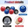 APUXXJUPA 12 Pcs Field Hockey Balls, Red Black Blue High-Visibility Low-Bounce Stress Balls Floor Hockey Set for Kids Adults Indoor Practice Sports Party Favors, 2.5in view 3
