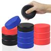 APUXXJUPA 12 Pcs Hockey Pucks, Red Black Blue Rubber Street Hockey Puck for Indoor Outdoor Practice for Kids Adults, Diameter 3", Thickness 1" view 1