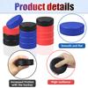 APUXXJUPA 12 Pcs Hockey Pucks, Red Black Blue Rubber Street Hockey Puck for Indoor Outdoor Practice for Kids Adults, Diameter 3", Thickness 1" view 3