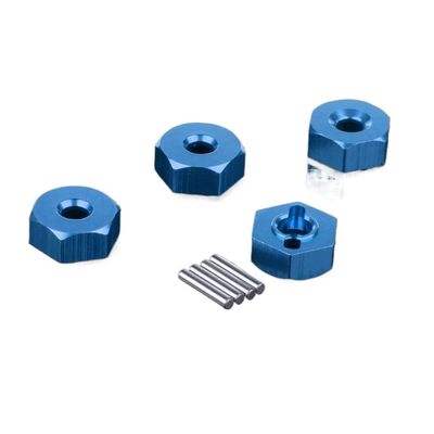1:10 RC Adapter Wheel Drive Hex 12mm with Pin Screws for HSP 102042 122042 (02134) 1/10 Scale RC Model Car Upgrade Parts(Blue)