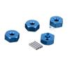 1:10 RC Adapter Wheel Drive Hex 12mm with Pin Screws for HSP 102042 122042 (02134) 1/10 Scale RC Model Car Upgrade Parts(Blue) view 1