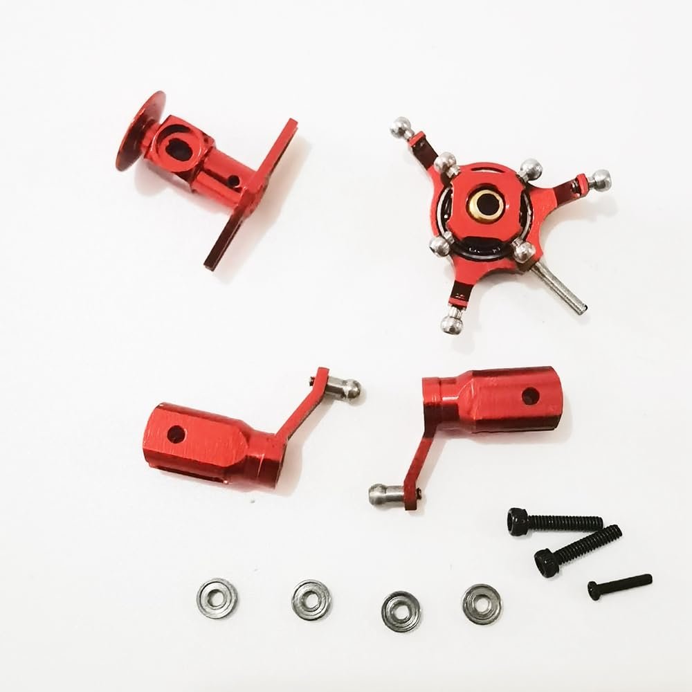 Upgraded Metal SetMetal Rotor Head swashplate Rotor Clip Bearing for Wltoys V966 V977 XKs XK K100 K110 K110S K120 RC Helicopter