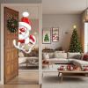 2025 Christmas and Halloween Front Door Decoration, Halloween Porch Sign New Stretch Christmas Door Covers Fabric, Funnychristmas Fall Doorcovers, Festive Party Home Decor(T-) view 2