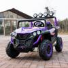 24V 2-Seater Kids Ride-On UTV, 4WD Electric Car with Parent Remote Control, 4x200W Motor, LED Headlights & Searchlights, Bluetooth Music, Spring Suspension, 3-Speed Off-Road Toy Gift, Purple view 1