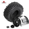 1.9-inch RC Crawler Tires and Aluminum Wheel Rims (Set of 4) 12mm Hex For with various brands of 1/10 RC Crawler Cars, Axial, Traxxas TRX4 6, SCX10, SCX10 III, CJ-7,4083, 9004,Tamiya CC01, R339 view 3