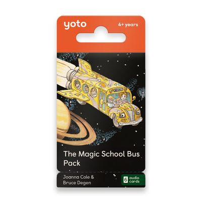 Yoto The Magic School Bus Pack - 6 Kids Audiobook Cards for Use with Player & Mini Allin1 Audio Player, Educational & ScreenFree Listening with Fun Playtime, Bedtime & Travel Stories, Ages 4+