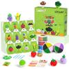 Air Dry Clay Kit - Vegetable Theme, Modeling Clay for Kids, DIY Model Magic Clay with Tools and Tutorials, 12 Boxes Molding Clay, Ultra Light, Soft & Non-Sticky, Arts and Crafts Gift for Kids view 1