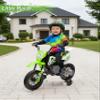 12V Kids Motorcycle with Training Wheels, Twist-Grip Throttle, Up to 3.1mph, Motorcycle for Kids Aged 3-6 Years Old, Green view 3