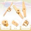 MECCANIXITY Steering Servo Arm, Double Aluminum Steering Arm Servo Horn 3.1mm for RC Model Car Robot Boat Airplane Pack of 2 (Gold) view 3