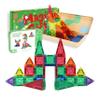 42PCS Mini Magnetic Tiles,Magnetic Building Blocks Set Travel Toys with Iron Box,Portable Magnet Building Toys,STEM Educational Building Set Construction Toys for 4+ Year Old Boys Girls Gifts view 1