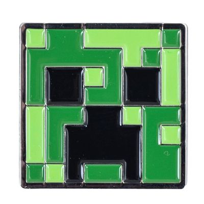 Minecraft - Badge (One Size) (Green/Black)