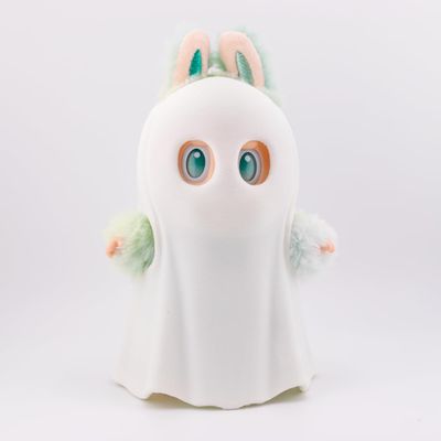 Ghost Costume for Regular & Mini Size Labubu - 3D Printed Accessory (6 Inches Tall)
