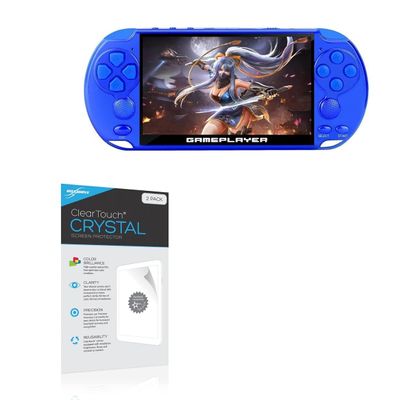 BoxWave Screen Protector Compatible with JXD Retro Handheld Video Game Console (5.1") - ClearTouch Crystal (2-Pack), HD Film Skin - Shields from Scratches