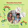 Cool Things Corp Light Up Christmas Necklace & Headband Set (4pc)  LED Bulb Necklaces & Holiday Headbands, 3 Light Modes, Xmas Party Favor, Stocking Stuffer, Secret Santa, Ugly Sweater Accessory view 2