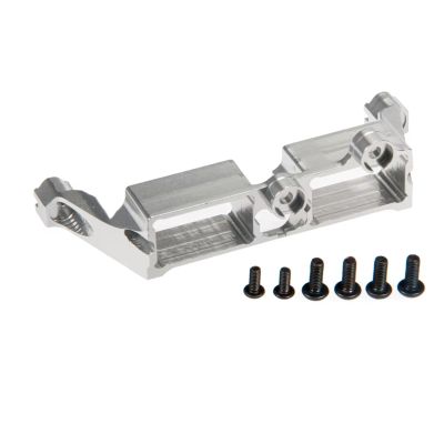 RC Parts For Traxxas For TRX4 1/10 Aluminum Alloy Servo Differential Lock Steering Gear Holder RC Crawler Repairs Replacements Accessories(Silver)
