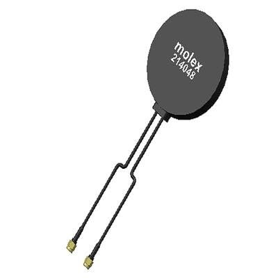 Molex/Waldom, 214048-3000, ISM/DSRC MIMO External Antenna 77.00mm Diameter 3.0m Cables with SMA Connectors (11 Item/s)