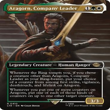 Aragorn, Company Leader (Borderless) MTG