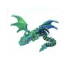 3D Printed Wyvern Dragon with Wings Multi-Jointed Movable Simulation Model Gift Desktop Ornaments Toys (Green) view 1