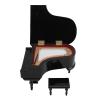 Saluaqui Exquisite Miniature Piano Model with Easy Wind Mechanism  Elegant Wooden Desk Piano Dcor for Collectors and Music Enthusiasts view 2