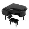 Saluaqui Exquisite Miniature Piano Model with Easy Wind Mechanism  Elegant Wooden Desk Piano Dcor for Collectors and Music Enthusiasts view 4