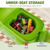 BABY JOY Toddler Ride On Toys, Foot-to-Floor Sliding Car with Under Seat Storage, Lights, Music & Horn, 4 Universal Wheels, Kids Riding Toy for Boys & Girls Aged 18+ Months (Green) view 3