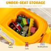 BABY JOY Toddler Ride On Toys, Foot-to-Floor Sliding Car with Under Seat Storage, Lights, Music & Horn, 4 Universal Wheels, Kids Riding Toy for Boys & Girls Aged 18+ Months (Yellow) view 3