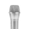 VELATEMOR Karaoke Microphone, Plastic Plastic Kids Children Speech Toys for Party Stage Presentations Photography Props (Silver) view 2