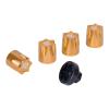 4PCS Aluminum RC Car Wheel Rim Center Cap Adapter M4 Nut for 1/10 RC Crawler TRX4 Axial SCX10 90046 D90 TF2 CC01 Capra VS4-10 Redcat Gen7 Upgrade (Golden) view 1