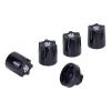4PCS Aluminum RC Car Wheel Rim Center Cap Adapter M4 Nut for 1/10 RC Crawler TRX4 Axial SCX10 90046 D90 TF2 CC01 Capra VS4-10 Redcat Gen7 Upgrade (Black) view 1