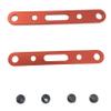 Aluminum Alloy Suspension Arm Mount Front & Rear RC Car Upgrades Parts ARA320589 ARA320590 for Arrma 1/8 Mojave 4X4 4S BLX (Red) view 4