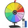 24 Inch Prize Wheel,Tabletop Heavy Duty Spinning Wheel for Prizes, Prize Wheel Spinner with Stand & 12 Slots & Dry Erase & Eraser for Party, Carnival, Trade Show, Classroom Activities,Spinning Game view 1