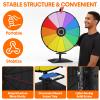 24 Inch Prize Wheel,Tabletop Heavy Duty Spinning Wheel for Prizes, Prize Wheel Spinner with Stand & 12 Slots & Dry Erase & Eraser for Party, Carnival, Trade Show, Classroom Activities,Spinning Game view 4