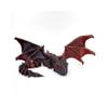 3D Printed Wyvern Dragon with Wings Multi-Jointed Movable Simulation Model Gift Desktop Ornaments Toys (Dark red) view 1